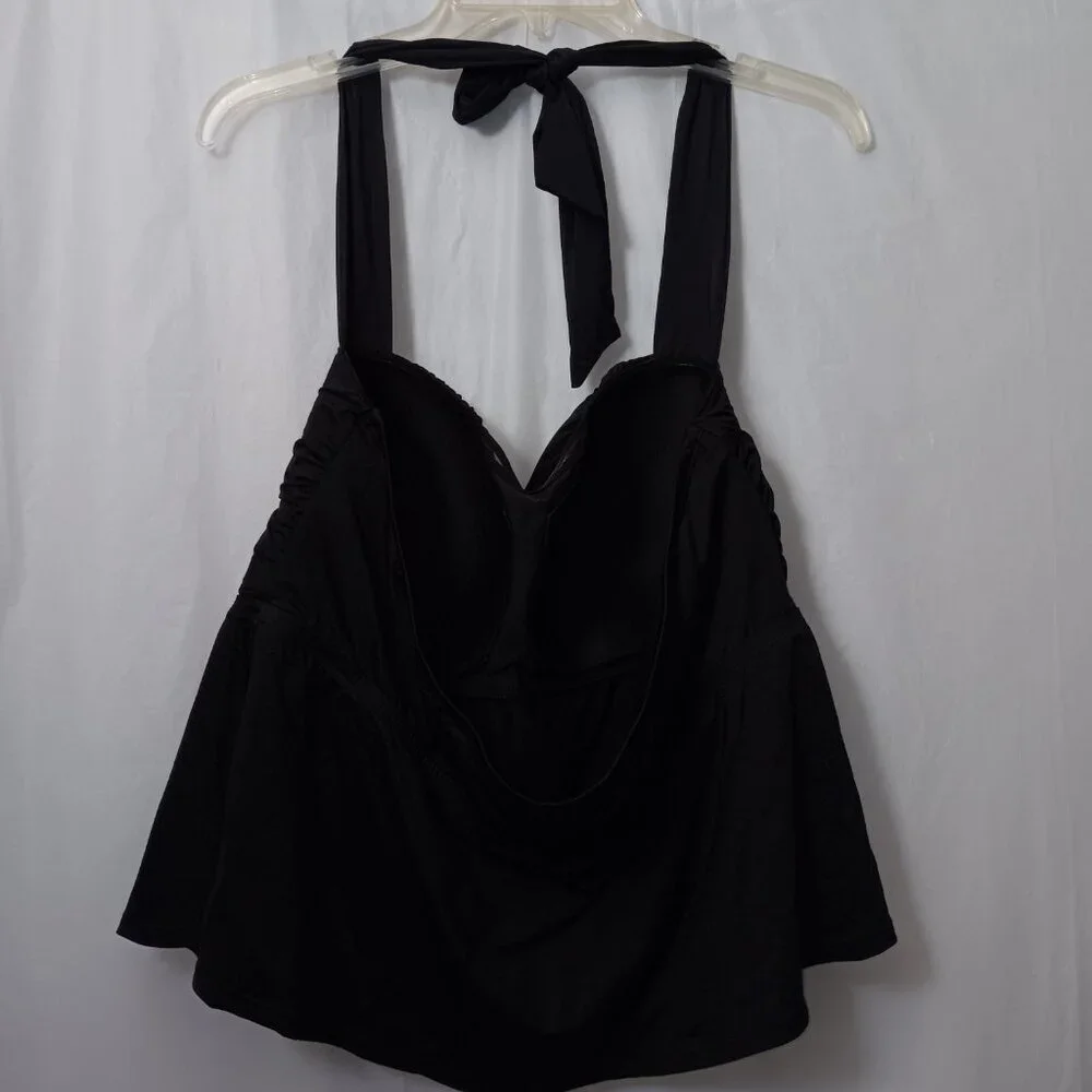 MYNAH WOMEN'S HALTER TANKINI SWIM TOP - Picture 6 of 9